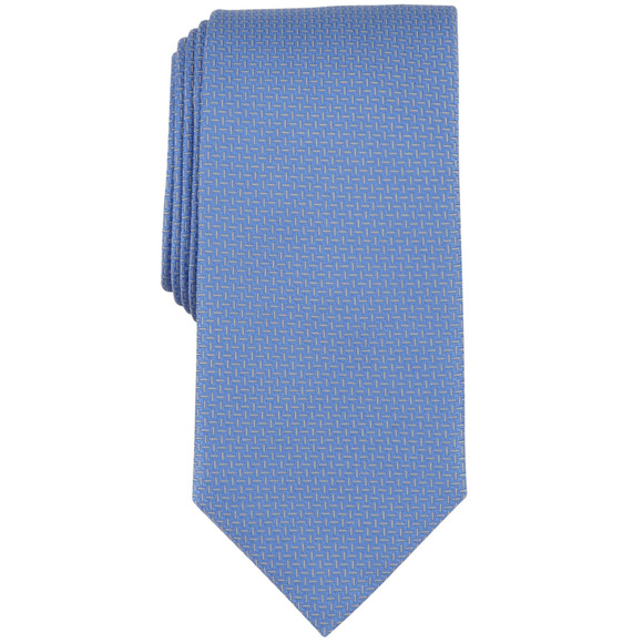 Michael Kors Men Dorset Mini Pattern Tie Blue - Picture 1 of 2